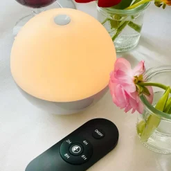 Alba Light Ball batterilampe / bordlampe, shiny hvid (1 stk.)