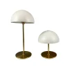 Along LED bordlampe / batterilampe, beige/messing (2 stk.)