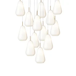 Anoli 13 pendel, nordic guld/opal