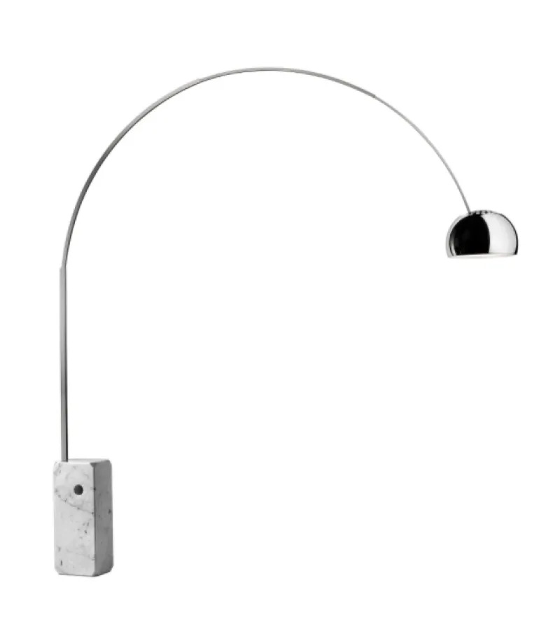Arco Gulvlampe m/indbygget LED + Lysdæmper