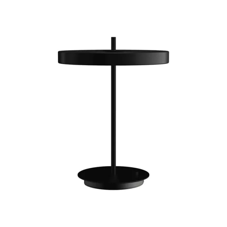 Asteria bordlampe m/USB, sort