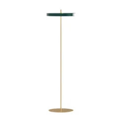 Asteria gulvlampe, forest grøn/messing