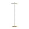 Asteria gulvlampe, pearl hvid/messing