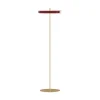 Asteria gulvlampe, ruby rød/messing