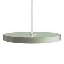 Asteria medium pendel, olive grøn/stål