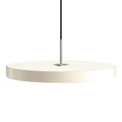 Asteria medium pendel, pearl hvid/stål