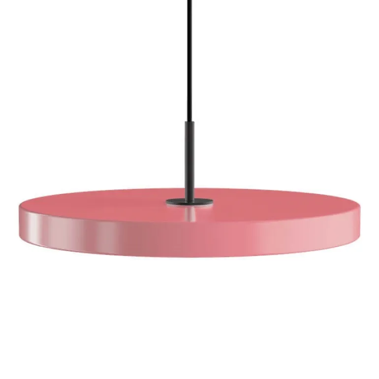 Asteria medium pendel, rose/sort