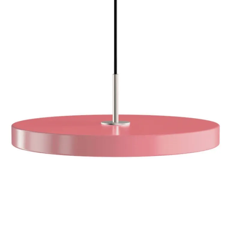 Asteria medium pendel, rose/stål