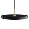 Asteria medium pendel, sort/messing