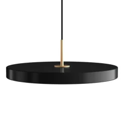 Asteria medium pendel, sort/messing
