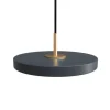 Asteria micro pendel, antrasit/messing