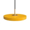 Asteria micro pendel, saffron gul/messing