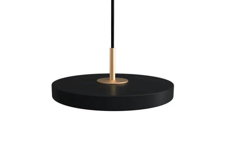 Asteria micro pendel, sort/messing