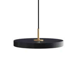 Asteria mini pendel, antrasit/messing
