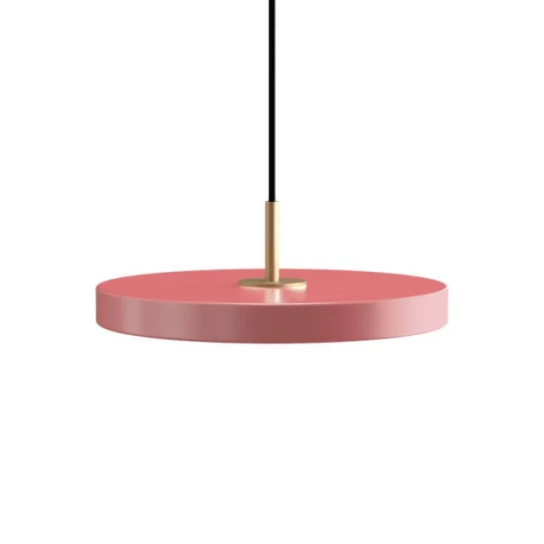 Asteria mini pendel, rose/messing