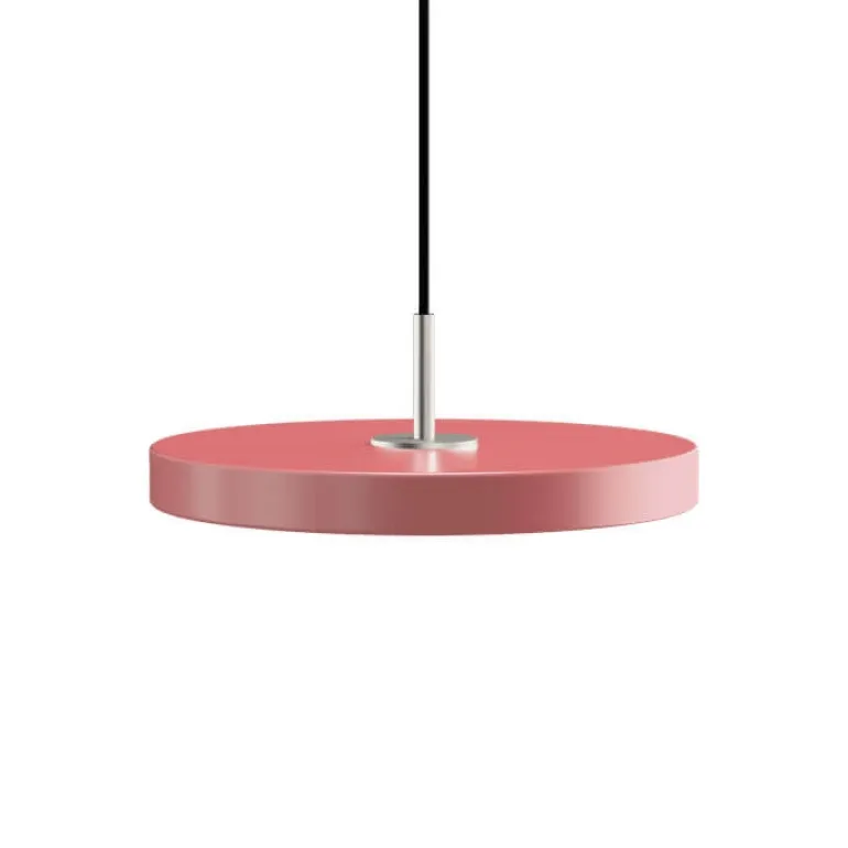 Asteria mini pendel, rose/stål