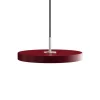 Asteria mini pendel, ruby rød/stål