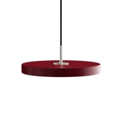 Asteria mini pendel, ruby rød/stål