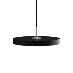 Asteria mini pendel, sort/stål