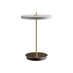 Asteria Move batteri-/bordlampe, mist grå/messing