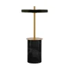 Asteria Move mini batteri-/bordlampe, sort marmor