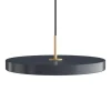 Asteria Plus medium pendel, antrasit/messing