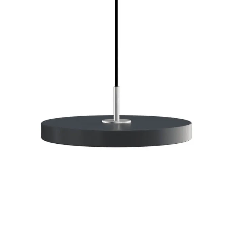 Asteria Plus mini pendel, antrasit/stål