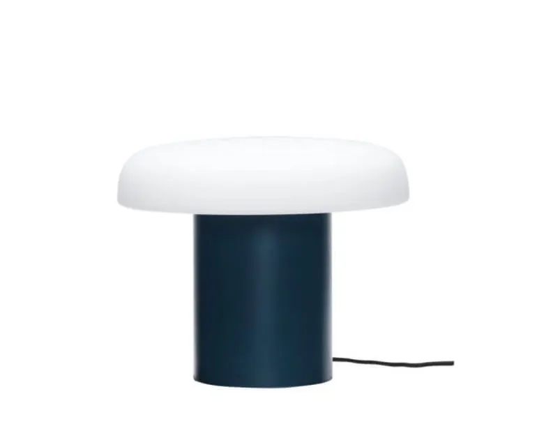 Ateliers bordlampe, mørkeblå/hvid