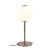 Audrey bordlampe m/USB, messing/opal