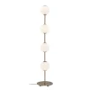 Audrey gulvlampe, messing/opal
