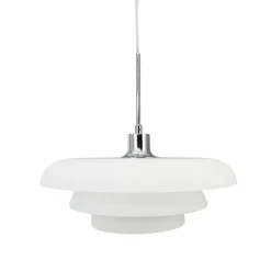 Ava pendel D40, opal/krom