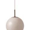 Ball Glass pendel Ø18, sand grey