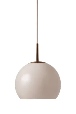 Ball Glass pendel Ø18, sand grey