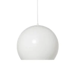 Ball Pendel Ø40, mat hvid