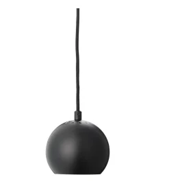 Ball pendel Ø12, mat sort