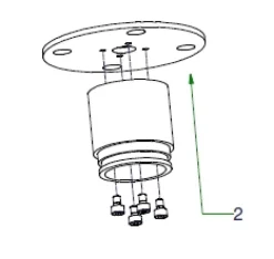 Baseflange Ø90 hvid struktur for Nomad