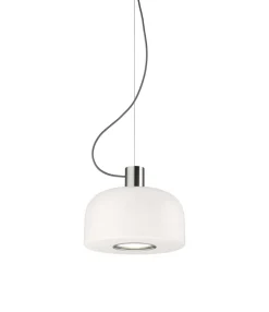 Bellhop Glas S1 pendel, bright aluminium