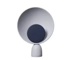 Blooper bordlampe, askegrå/navy blå