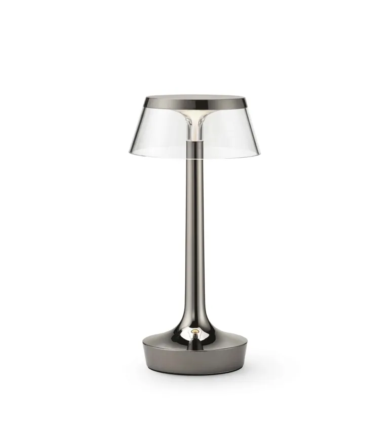 Bon Jour Unplugged batterilampe / bordlampe, black krom