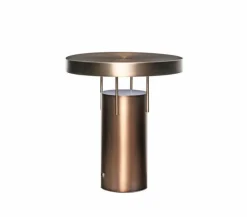 BringMe Portable bordlampe / batterilampe, bruneret messing