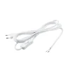 Cablekit, hvid ledning m/afbryder