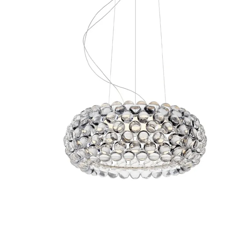 Caboche Plus Media LED pendel MyLight tunable white, transparent (10m ledn.)
