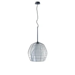 Cage pendel Large, sort/hvid