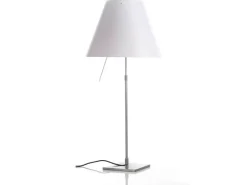 Costanza bordlampe D13/D13c, alu/hvid