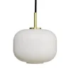 Cuscino pendel small Ø15, messing/opal