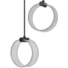 Decor Circle 2 pendel, sort/klar