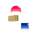Dipping Light A1-13 væglampe, Blå/børstet messing