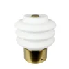 Diva LED bordlampe / batterilampe, opal/messing