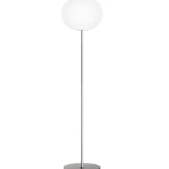 Glo-Ball F1 standerlampe, sølv