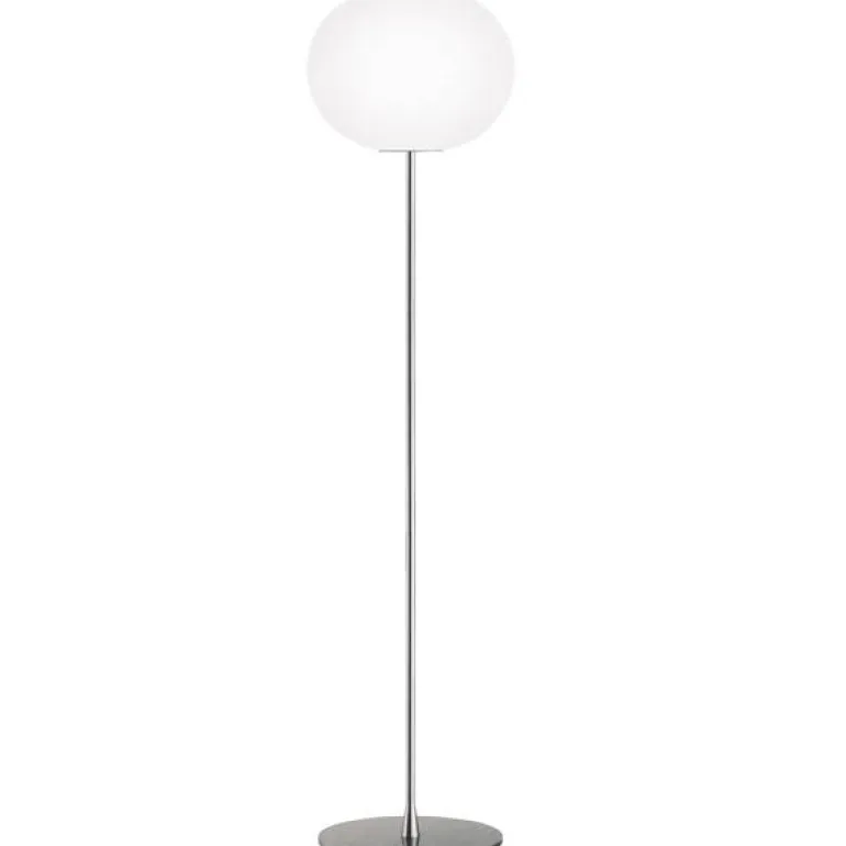 Glo-Ball F1 standerlampe, sølv
